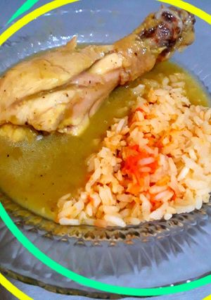 Una foto de Pollo en salsa verde