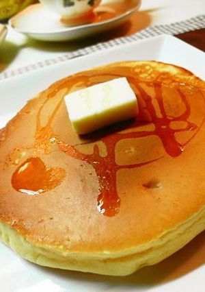 A picture of For Breakfast Fluffy Pancakes.