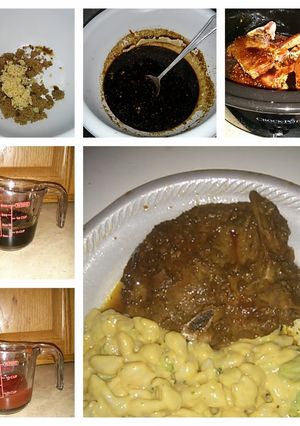 A picture of Rita's crock pot chops.