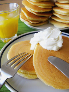 A picture of Rich Milk Pancakes.