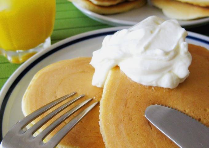 Recipe of Ultimate Rich Milk Pancakes