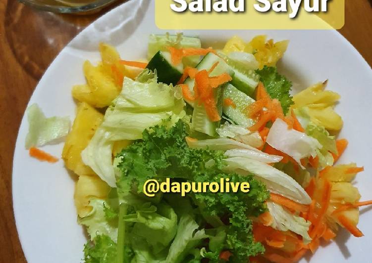Cara Gampang mengolah Salad Sayur Nanas, Bisa Manjain Lidah