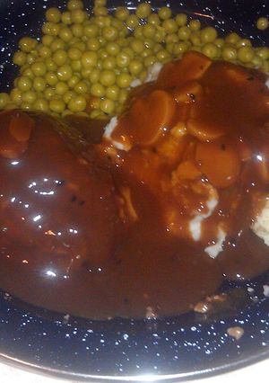 A picture of Lovers ,Holiday ,Hearts Salisbury Steak.
