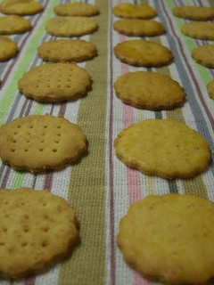A picture of Oil-free Crispy Okara Cookies.