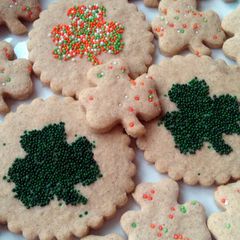 Vickys St Patricks Day Shamrock Cookies, Gluten, Dairy, Egg & Soy-Free A picture of Vickys St Patricks Day Shamrock Cookies, Gluten, Dairy, Egg & Soy-Free.