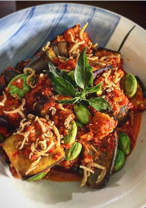 Foto resep Terong balado pete +teri