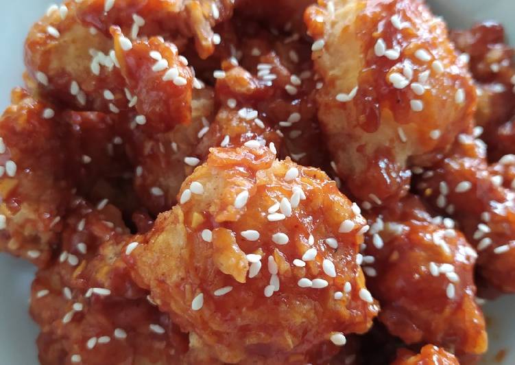  Resep Ayam Goreng Korea Tanpa gochujang oleh Inas 