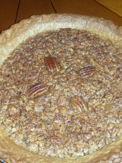 A picture of Nanny`s pecan pie.