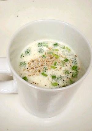 A picture of For Breakfast or Dinner Microwaved Milk Soup for One.