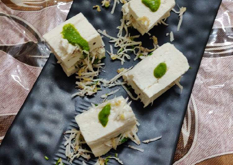 Steamed paneer sandwich