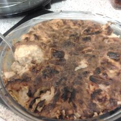 A picture of BANANA BREAD PUDDING.