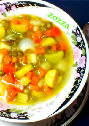 A picture of 🍜👍 Vegetable Soup 👍🍜.