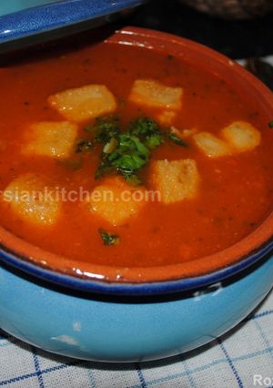 A picture of Tomato soup.