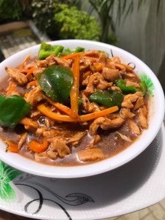 Shredded chicken sauce ainihin hoton girkin