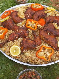 صورة لوصفة افخاد الدجاج مع المقلوبه 🤷🏻♀️