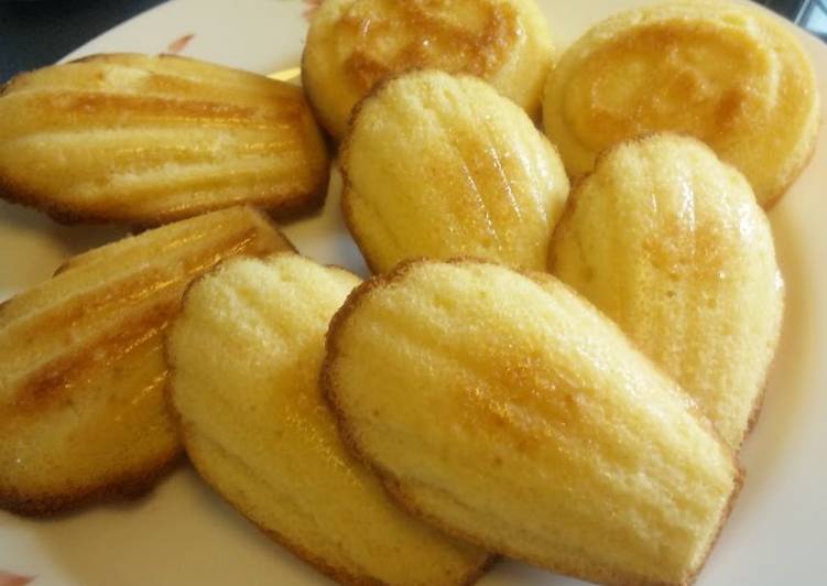 Recipe of Ultimate Moist Madeleines–Just Mix and Bake