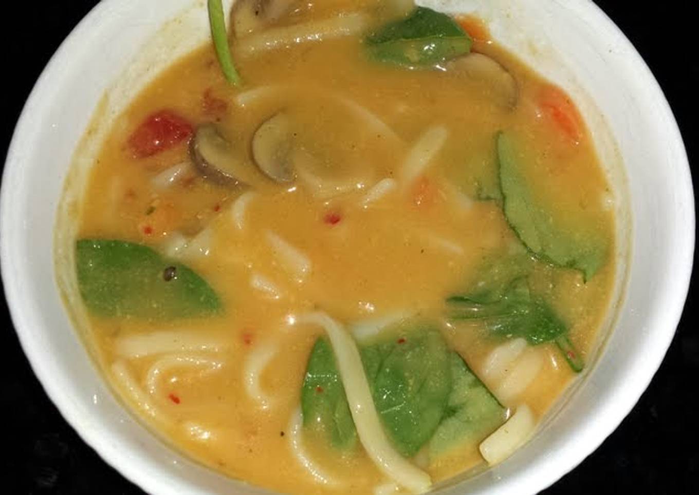 Thai coconut curry soup