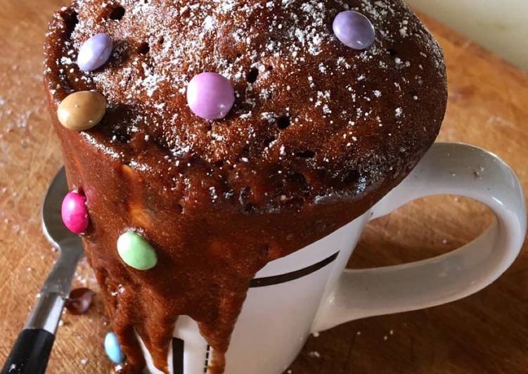 Voici la recette Mug cake chocolat 🍫 Délicieux garanti