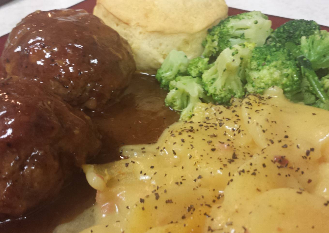 Salisbury steak with gravy. Knock your socks off good. Simple.