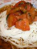 Tomato Sauce Chilled Somen Noodles