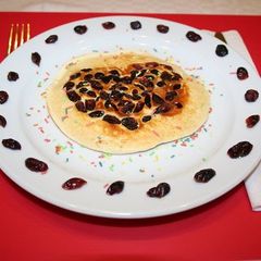 A picture of Valentine's Day Pancake.