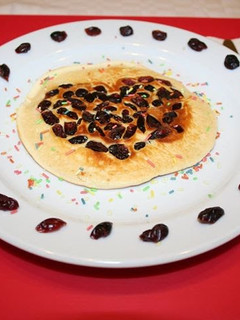 A picture of Valentine's Day Pancake.