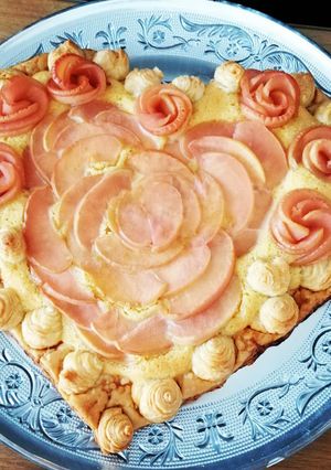Une photo de Tarte pomme frangipane #saintvalentin