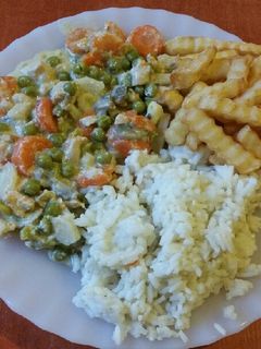 Tejszines zöldséges csirkemell gombával recept fotója