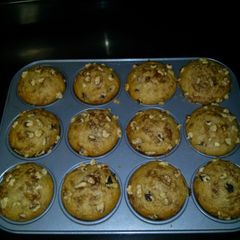A picture of Banana nut muffin.