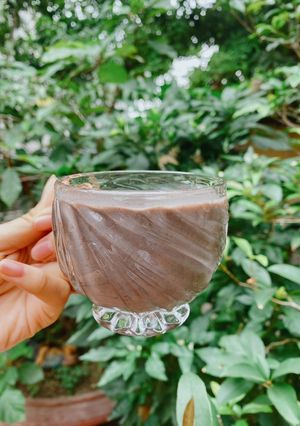 Hình của món Sữa đậu phộng mè đen.