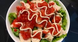 Hình ảnh món Salad gà sốt dâu tây