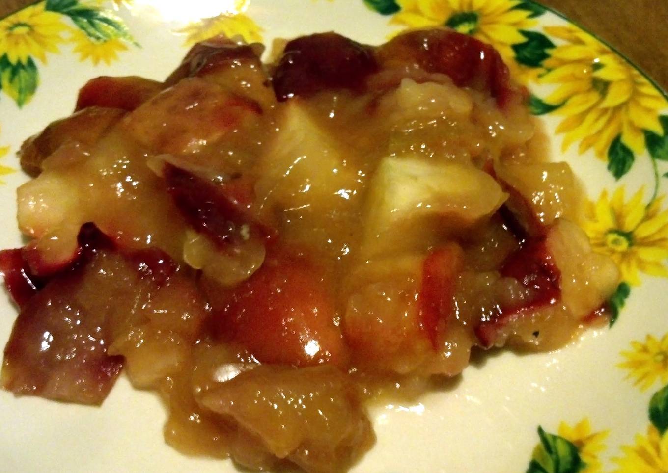 Honey chai baked apples