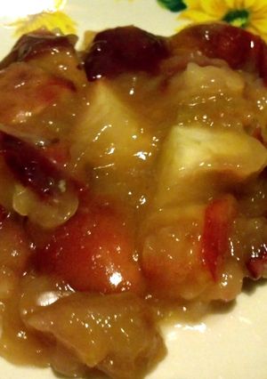 A picture of Honey chai baked apples.