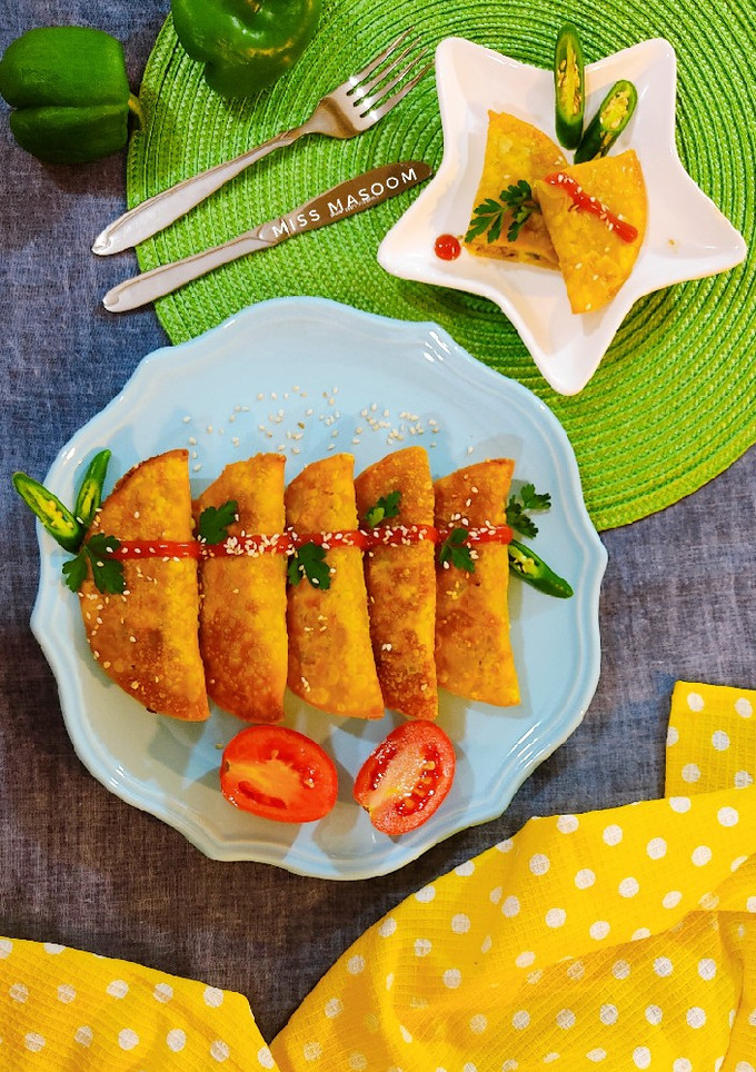 عکسی از دستور پیراشکی گوشت با خمیر پیراشکی