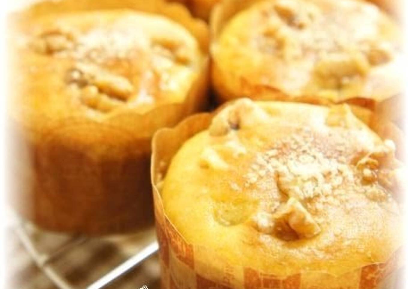 Easy Pancake Mix Camembert and Banana Muffins