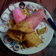 A picture of Veg stuff spicy egg roll.