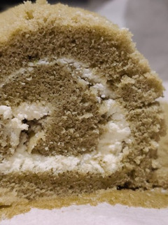 A picture of Japanese Matcha Swiss Roll Cake.