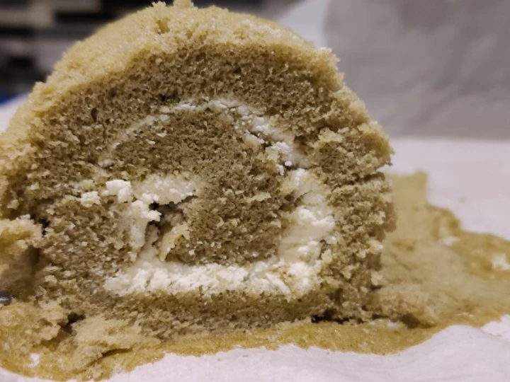 Recipe Japanese Matcha Swiss Roll Cake which Delicious