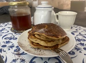 Foto di Pancake pera e cioccolato