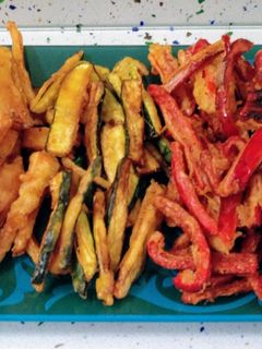 Una foto de Verduras variadas en tempura