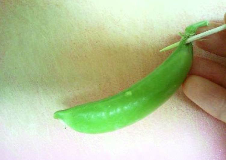 How to de-String Sugar Snap Peas