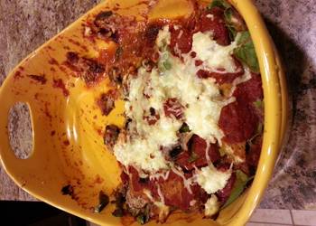 Ultimate Cooking Recipe Lite Eggplant Parmesan meal or sandwich with easy homemade sauce Delicious Nutritious