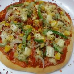 Paneer pizza A picture of Paneer pizza.