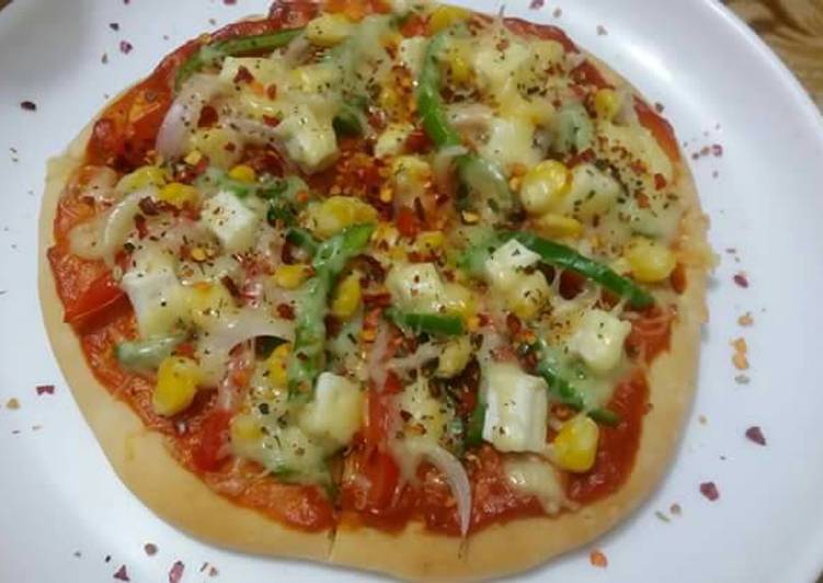 Recipe of Any-night-of-the-week Paneer pizza