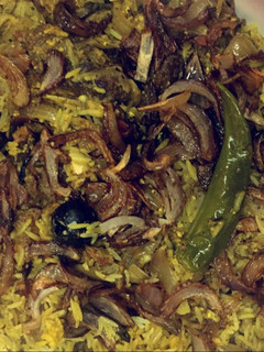 صورة لوصفة رز برياني باللحم لذيذ جداً 💛