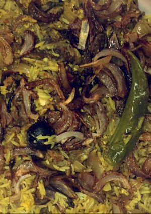 صورة لوصفة رز برياني باللحم لذيذ جداً 💛