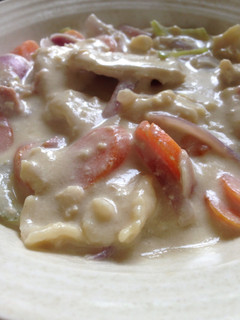 A picture of Creamy Chicken Noodle Soup.
