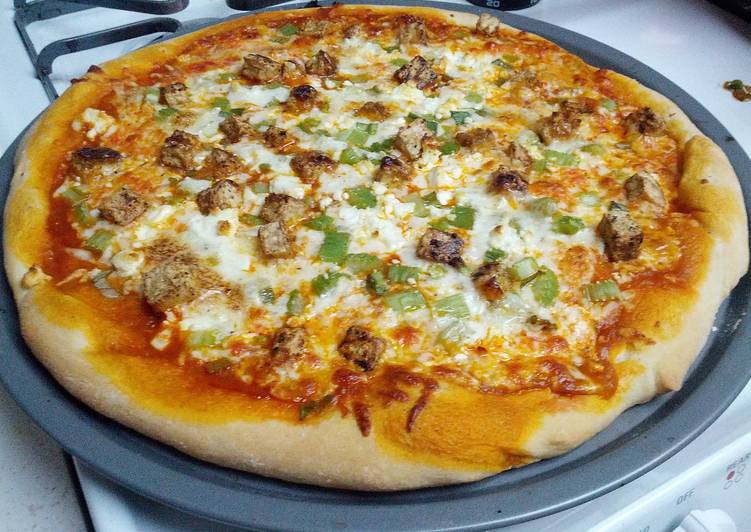 Recipe of Favorite Buffalo Tofu Pizza