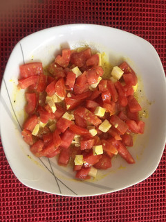 Una foto de Ensalada fresca de tomate
