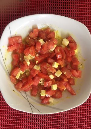 Una foto de Ensalada fresca de tomate
